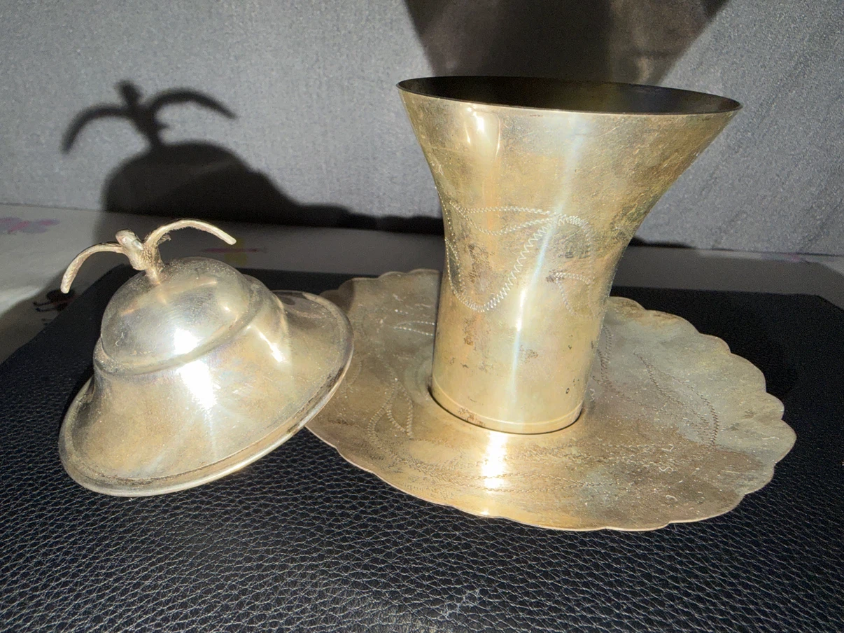 925 Sterling Silver Kiddush Cup Set - photo 2