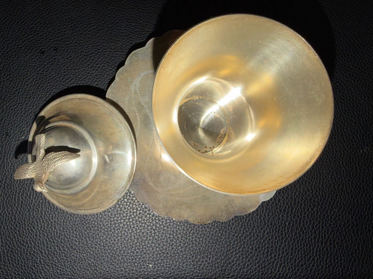 925 Sterling Silver Kiddush Cup Set - photo 4