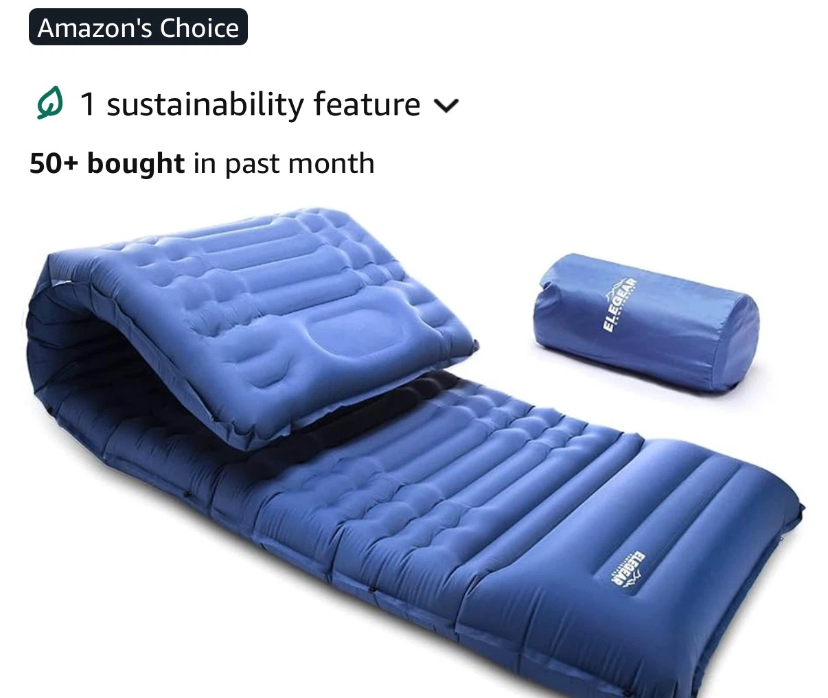 ELEGEAR Blue 4" Ultra-thick Sleeping Pad - photo 4
