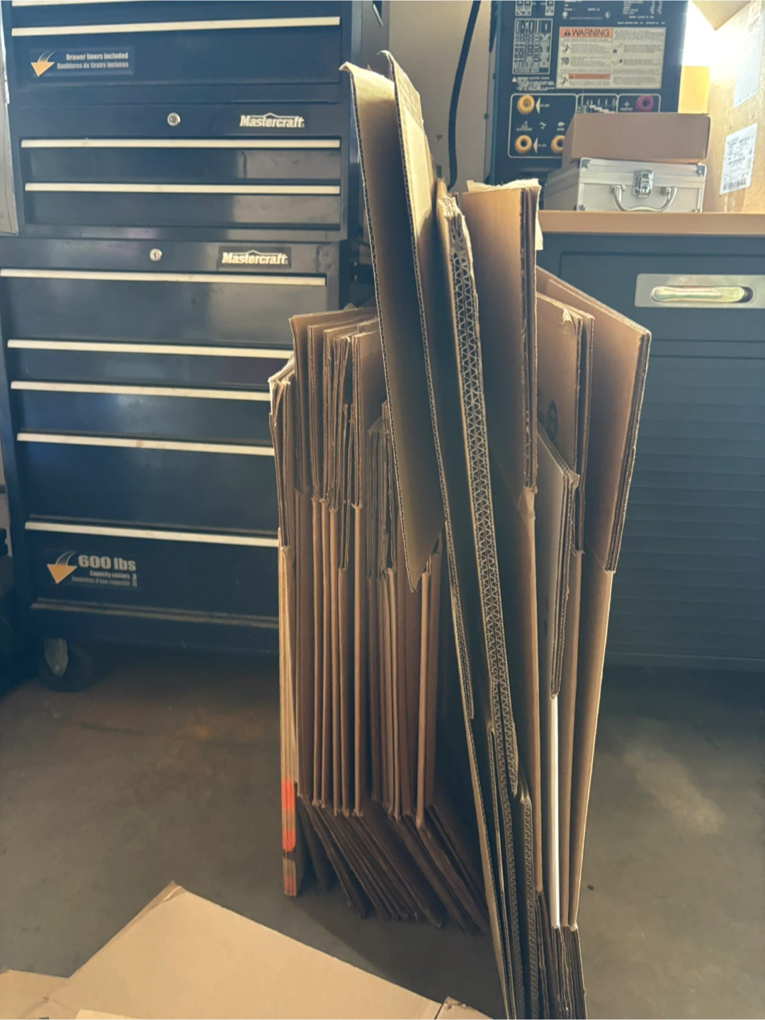moving boxes large and medium ones