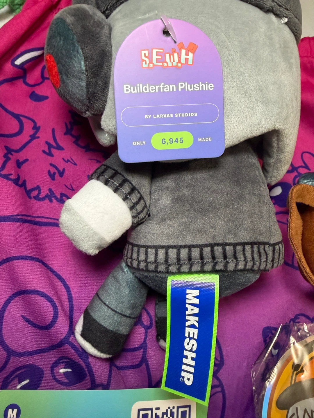 New Makeship Builderfan Plushie Something Evil Will Happen - photo 4