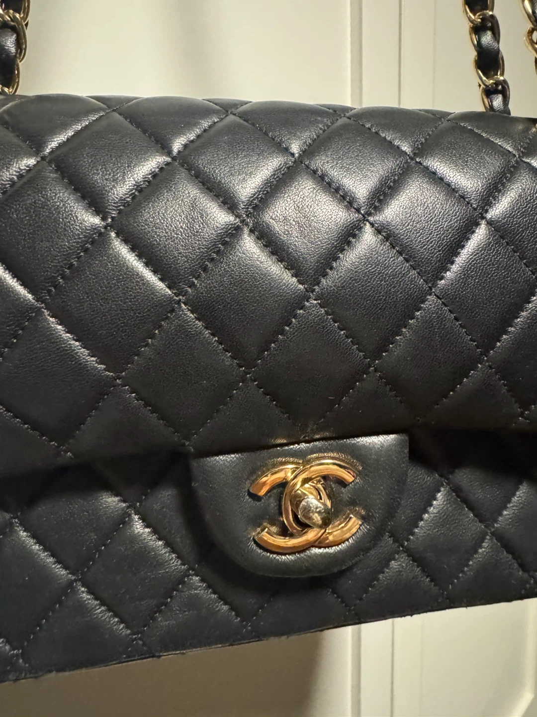 Chanel Classic Flap Shoulder Bag Black Leather - photo 2