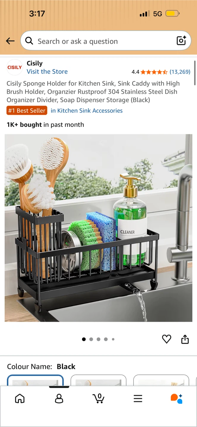 Cisily Sponge Holder for Kitchen Sink - photo 2