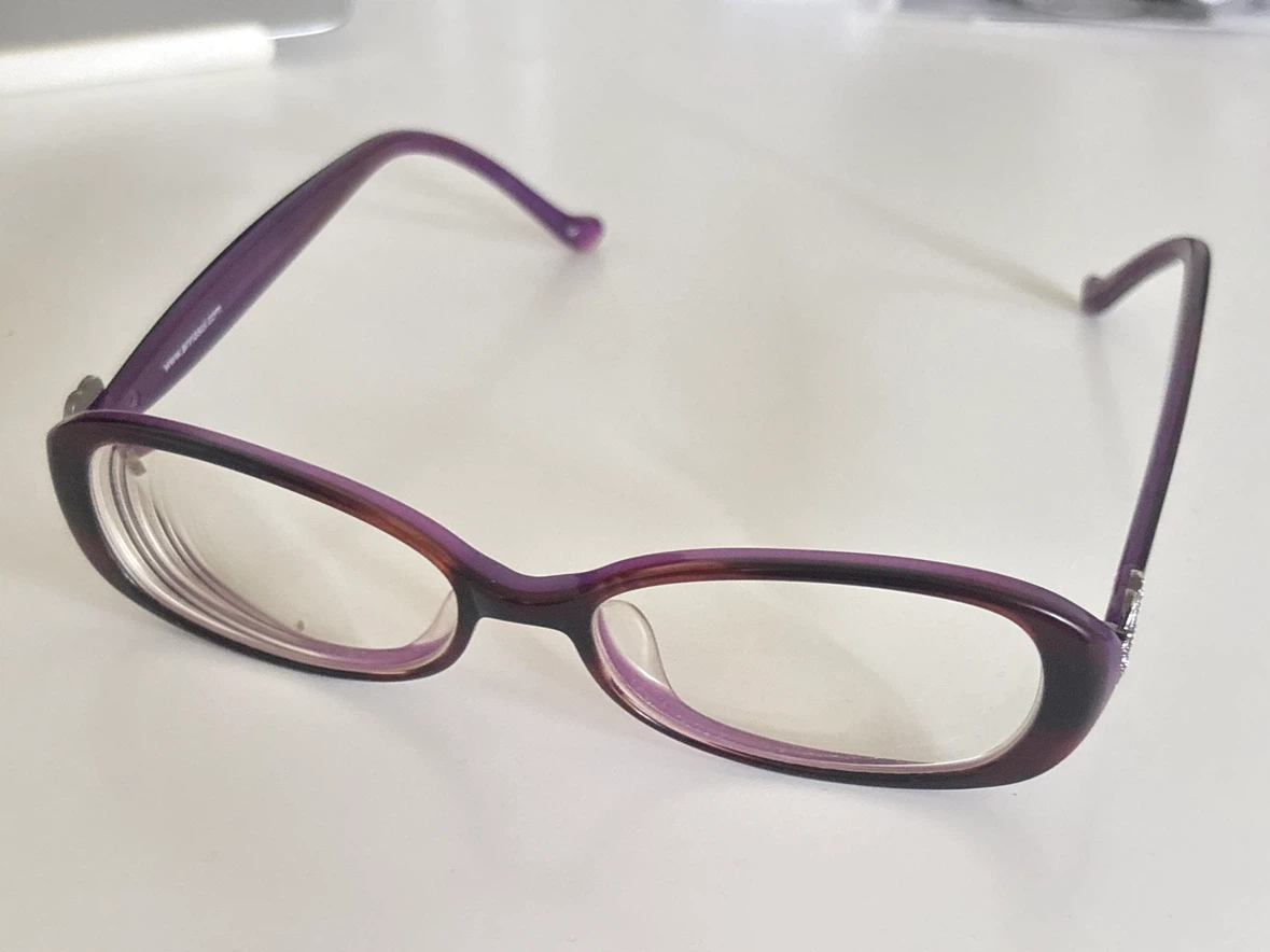 vintage anna sui purple reading glasses - photo 3