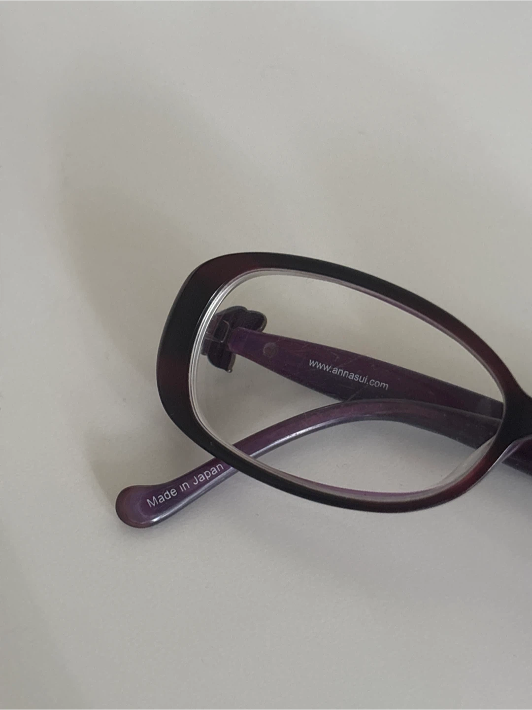 vintage anna sui purple reading glasses - photo 5