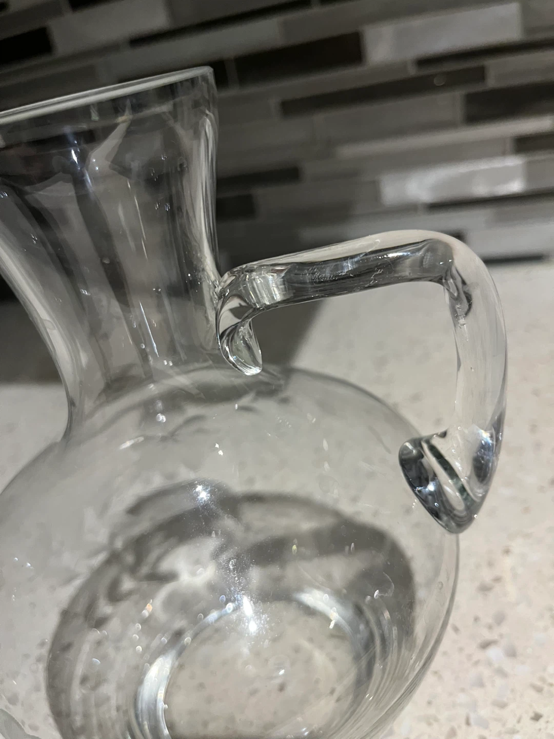 Vintage Etched Glass Pitcher - photo 4
