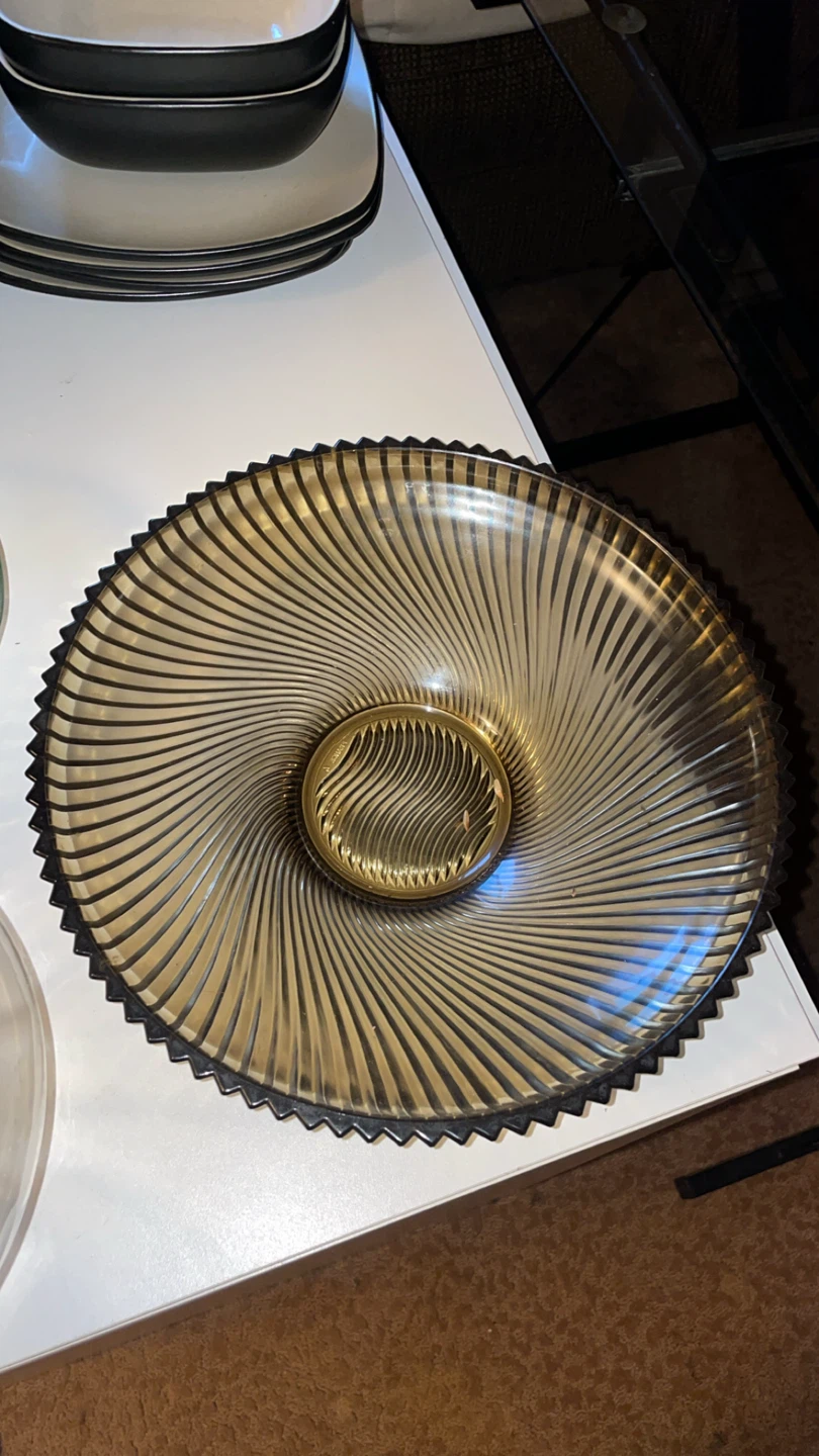 Glass Serving Bowls and Platter Set - photo 2