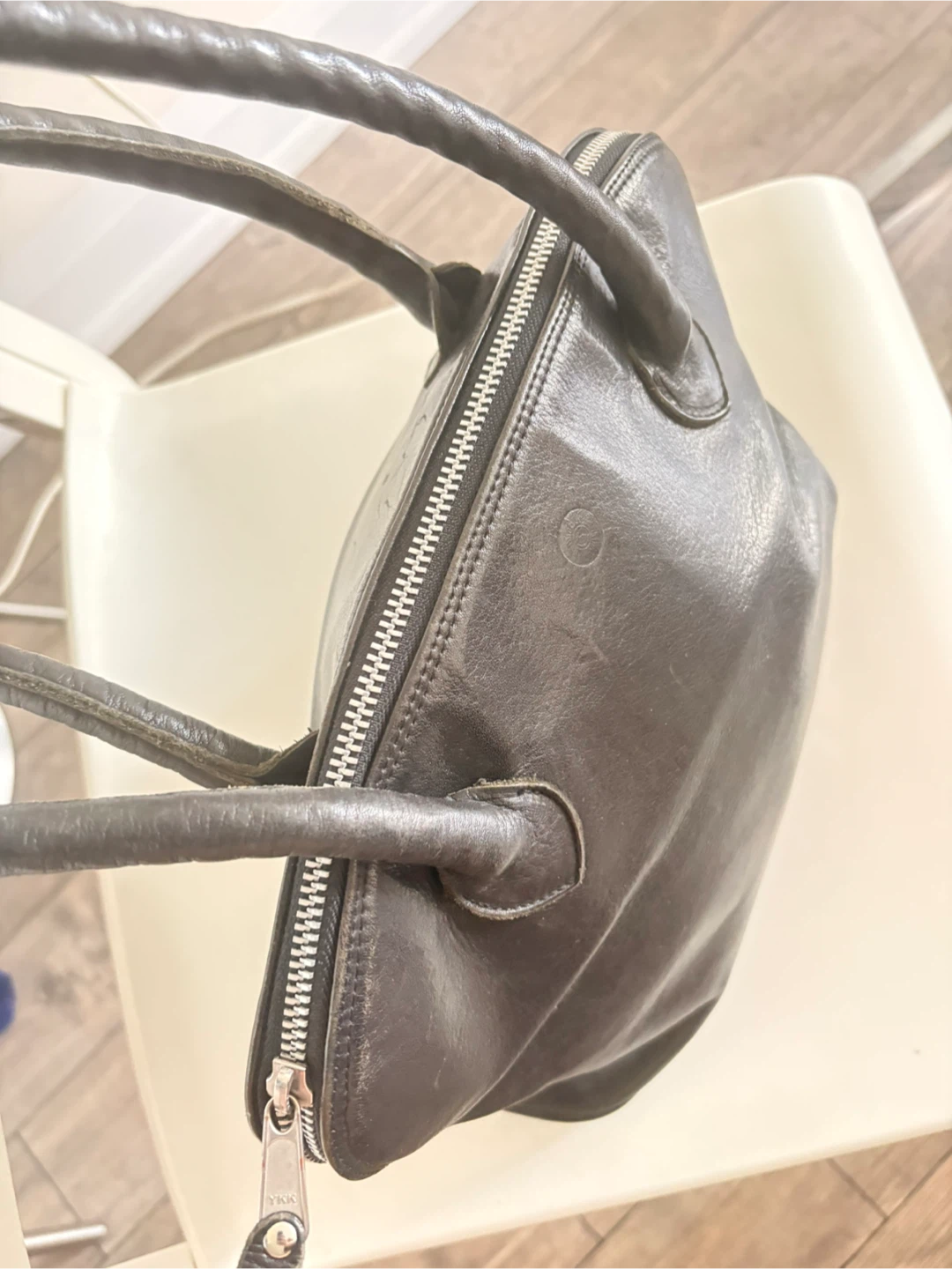 Black genuine Leather Handbag - photo 5