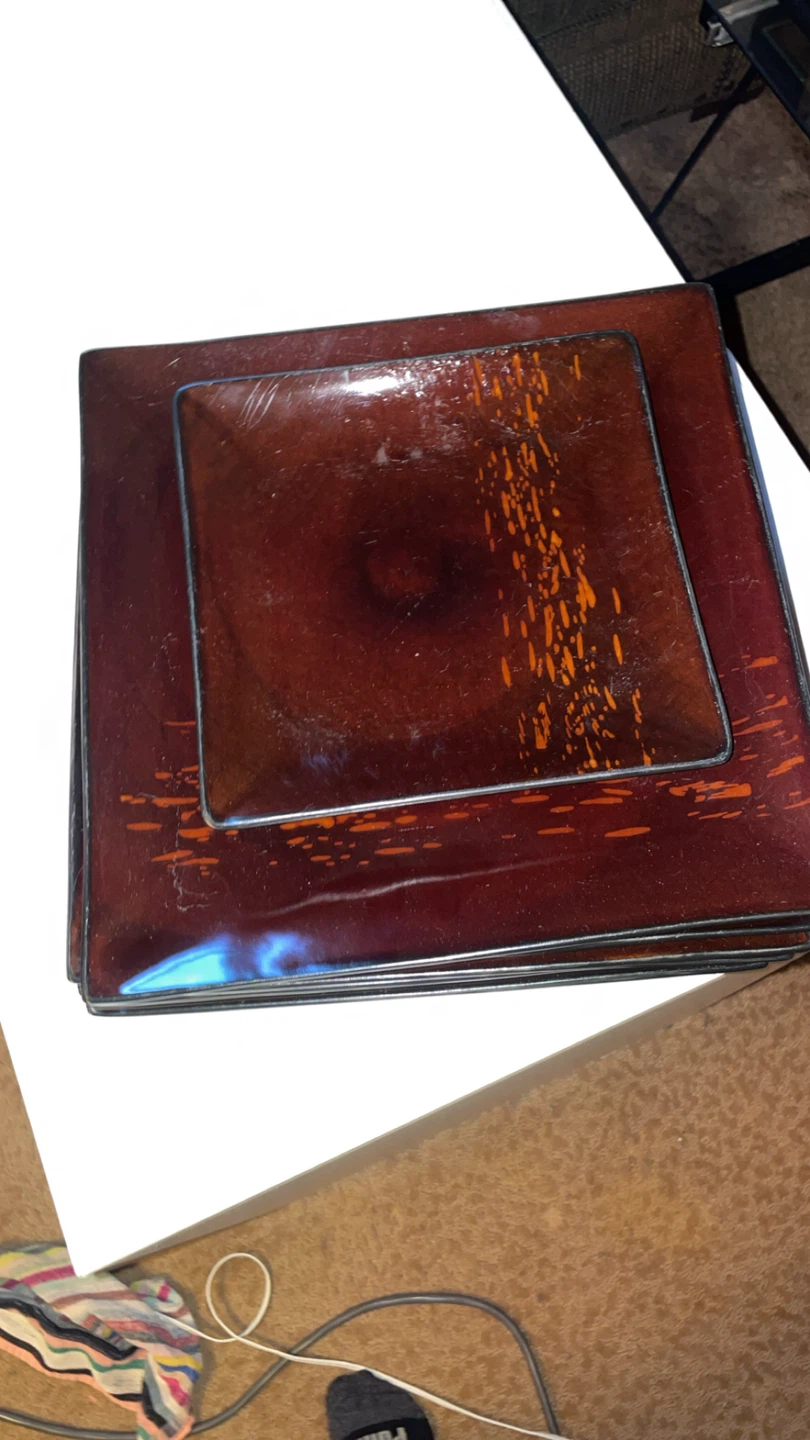 Set of 6 Square Plates - photo 3