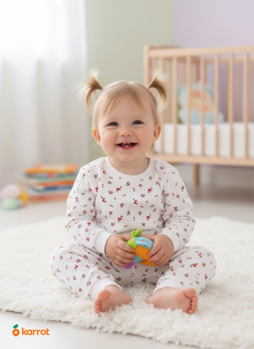 Baby Girl's Floral Pajama Set