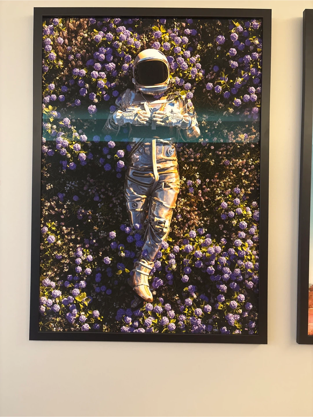 Framed Wall Art - Astronaut and UFO - photo 3