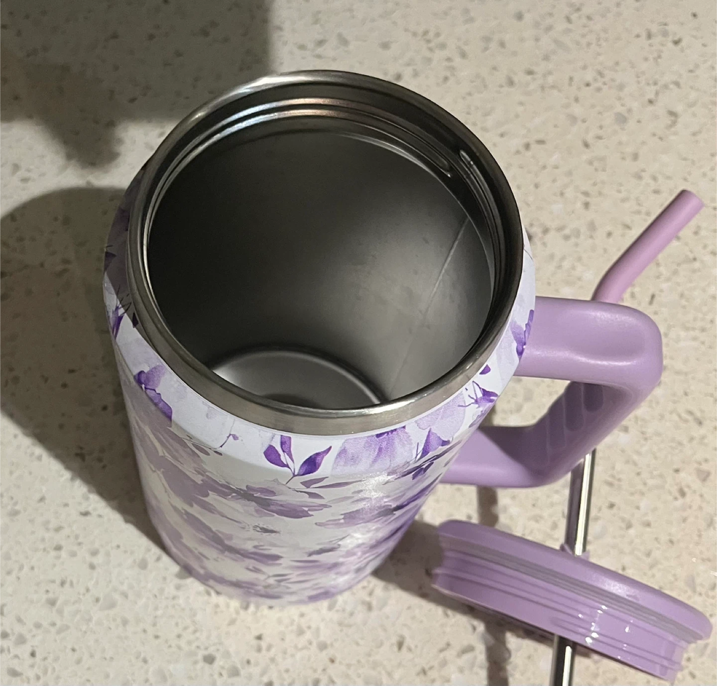 1.5 litres Floral Tumbler with Handle and Straw - photo 3