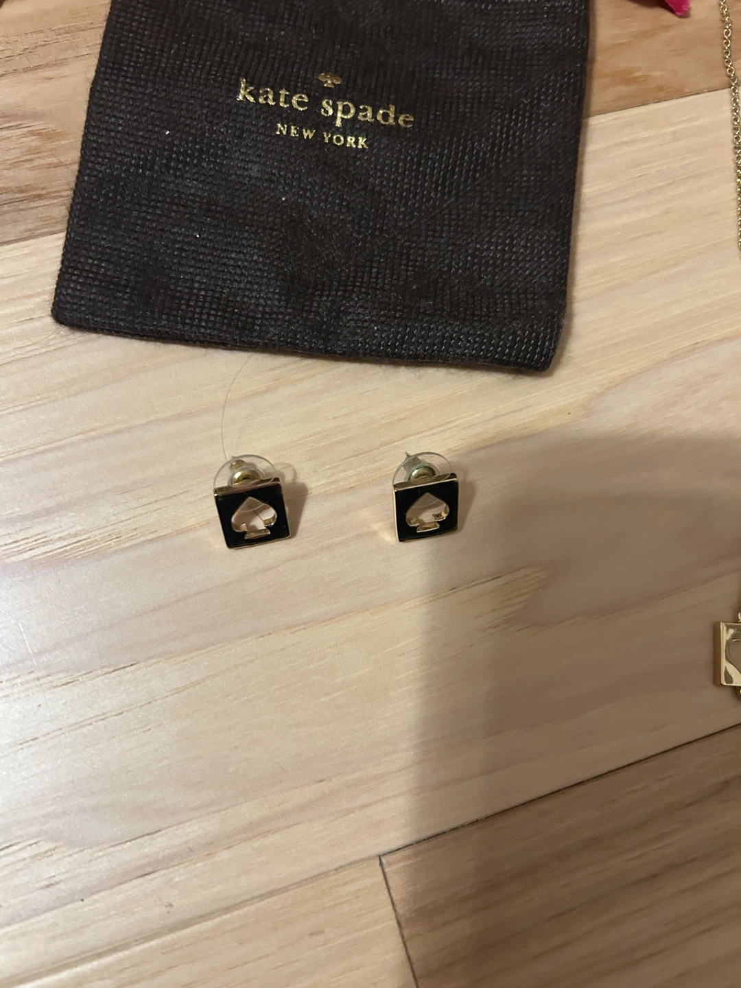 Kate Spade New York Gold Tone Necklace and Earrings Set - photo 2