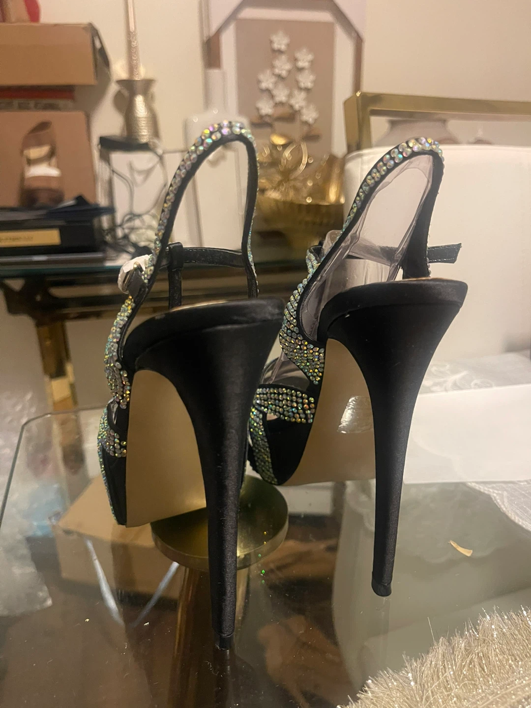 Steve Madden Women's Black Rhinestone Heels - photo 2