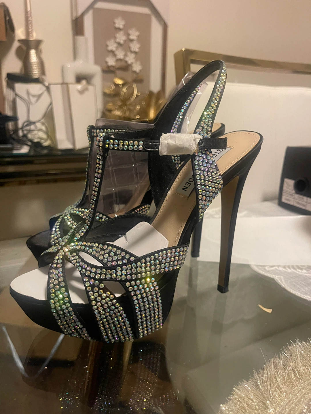 Steve Madden Women's Black Rhinestone Heels - photo 3