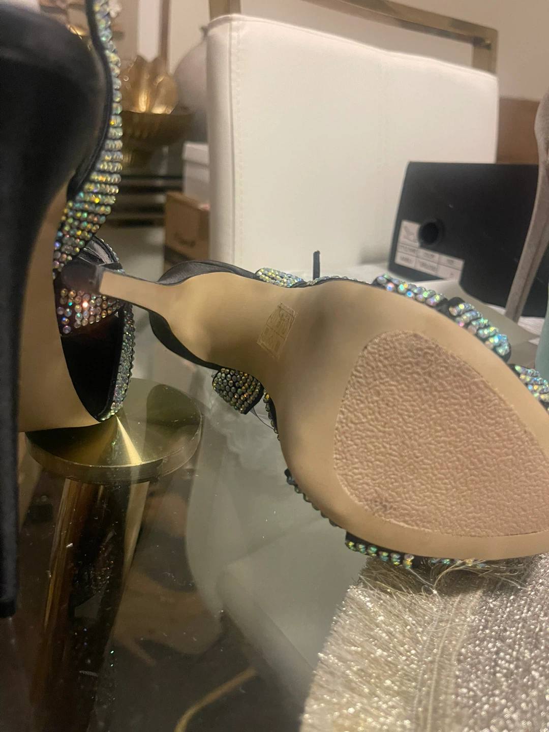 Steve Madden Women's Black Rhinestone Heels - photo 4