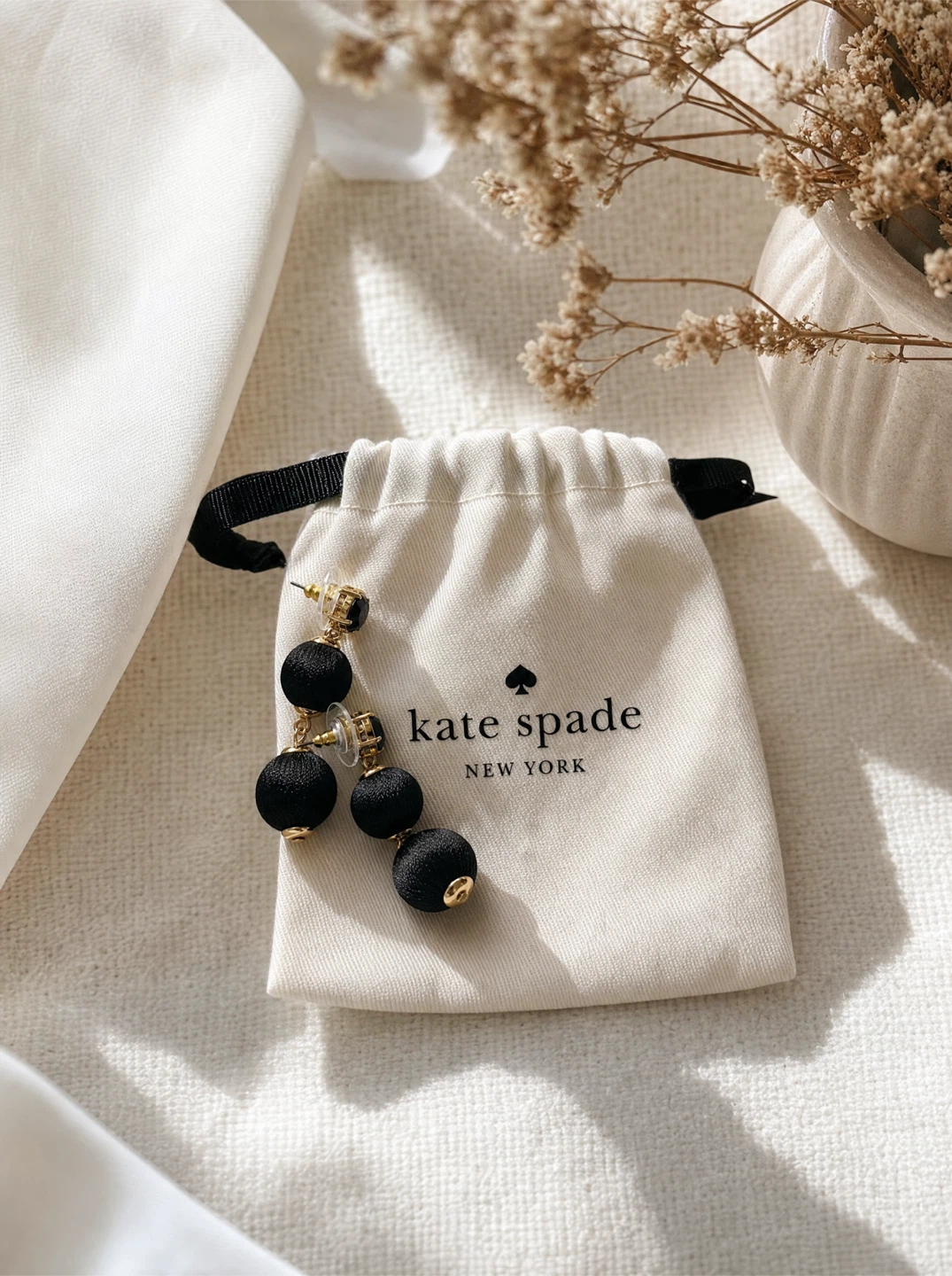 Kate Spade Black Earrings