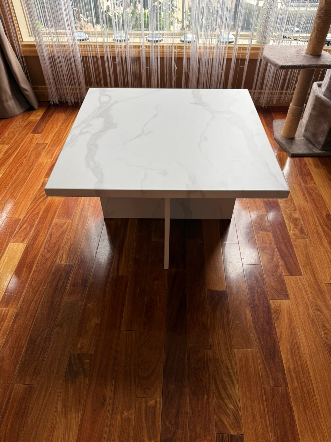 Modern Marble-Look Coffee Table