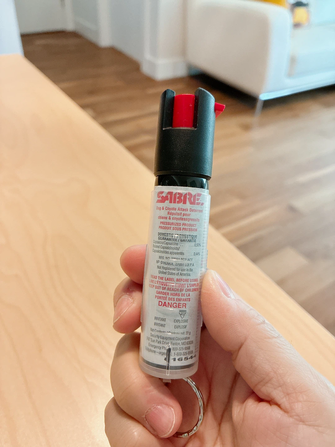 SABRE Dog & Coyote Attack Deterrent Spray with Key Ring