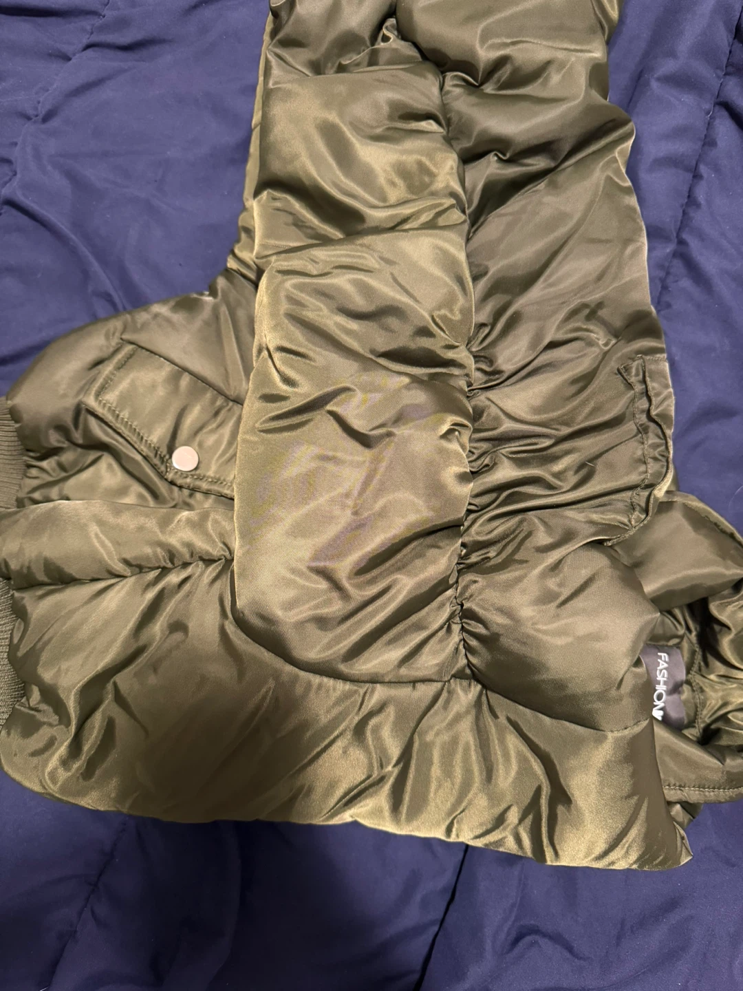 New Fashion Nova Olive Green Bomber Jacket - photo 2
