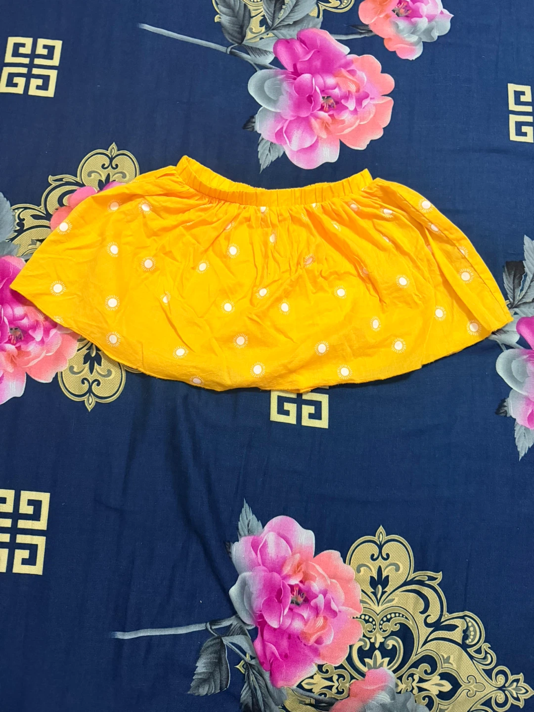 Yellow polka dot skirt - photo 2