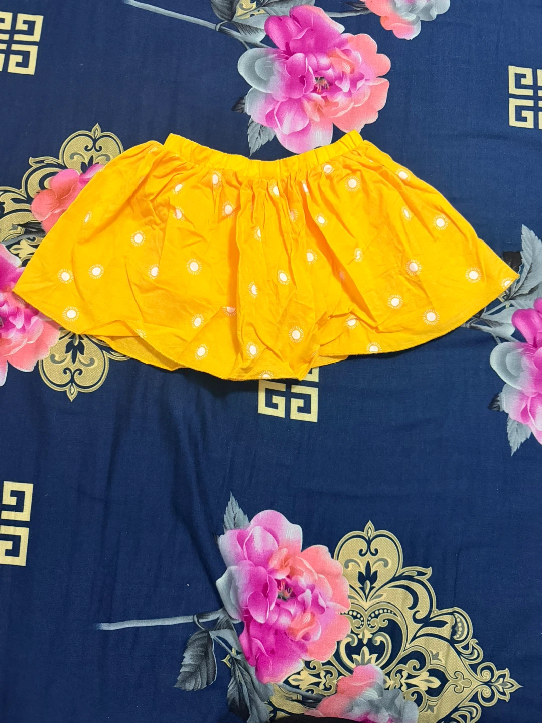 Yellow polka dot skirt - photo 3