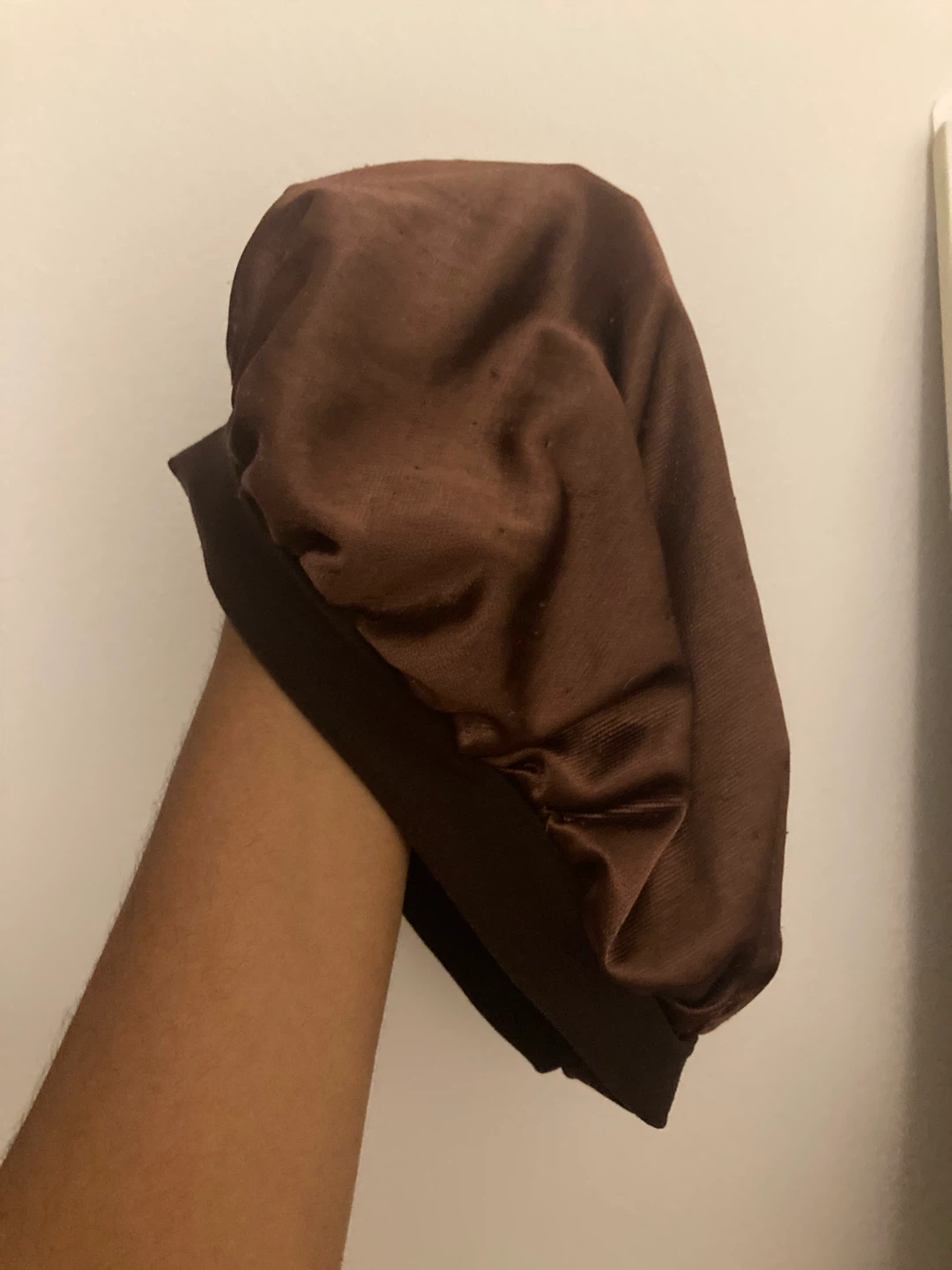 FREE Brown Satin Bonnet
