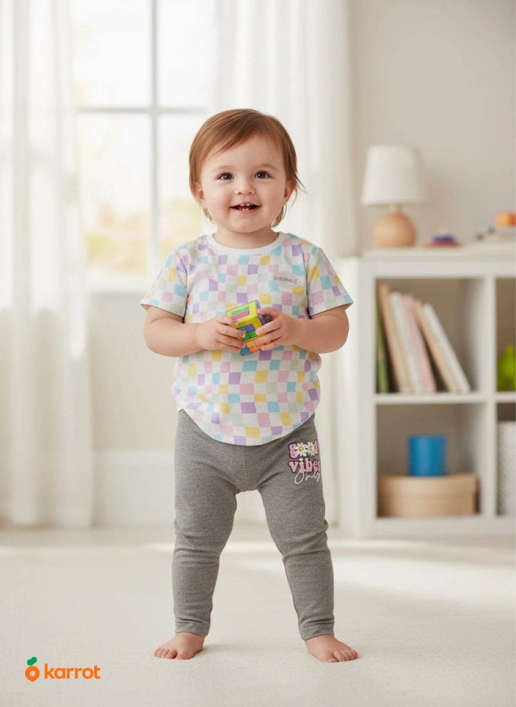 Stride Rite Girls "Good Vibes Only" Leggings Size 2T
