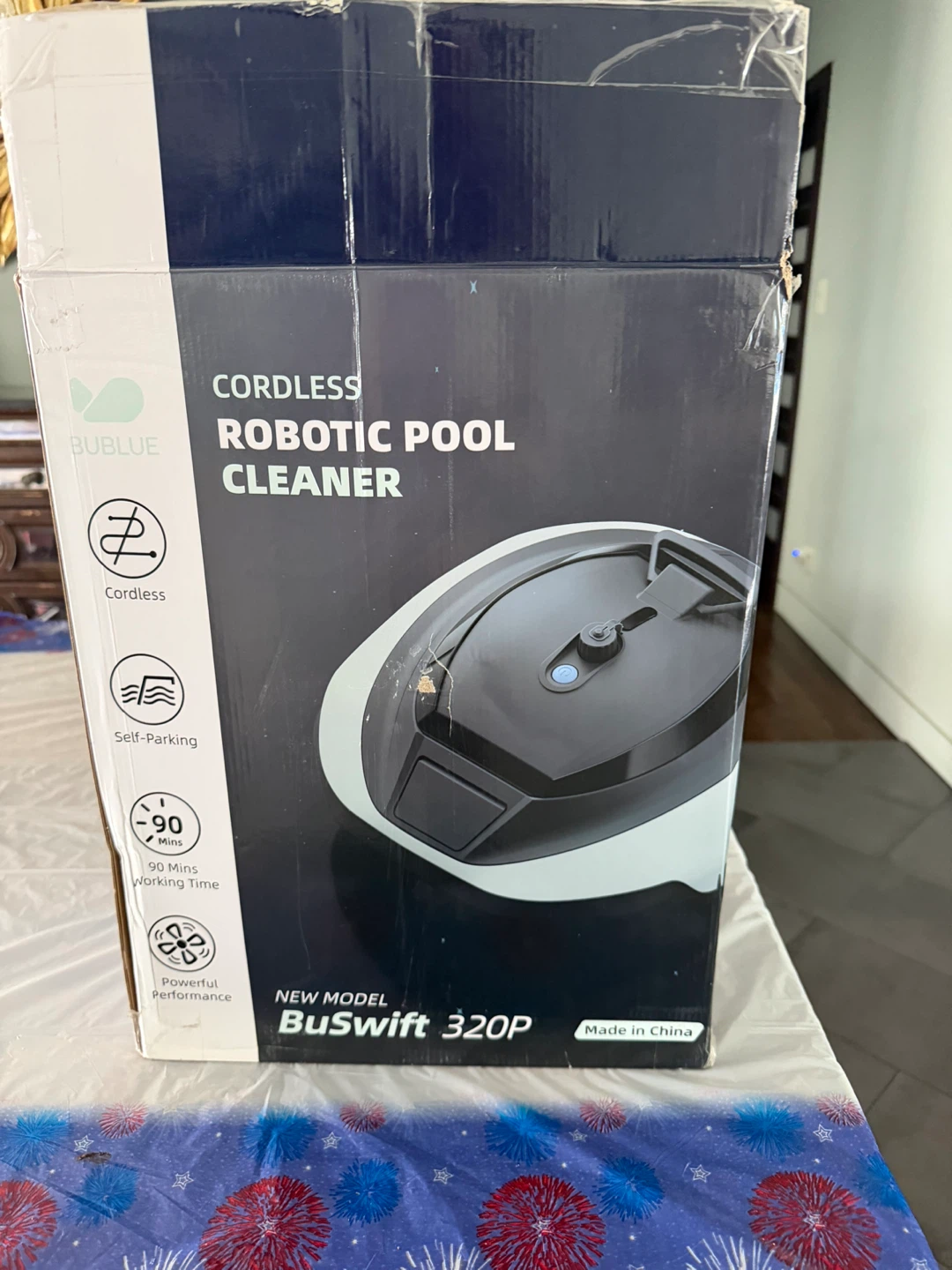 BUBLUE Cordless Robotic Pool Cleaner BuSwift 320P