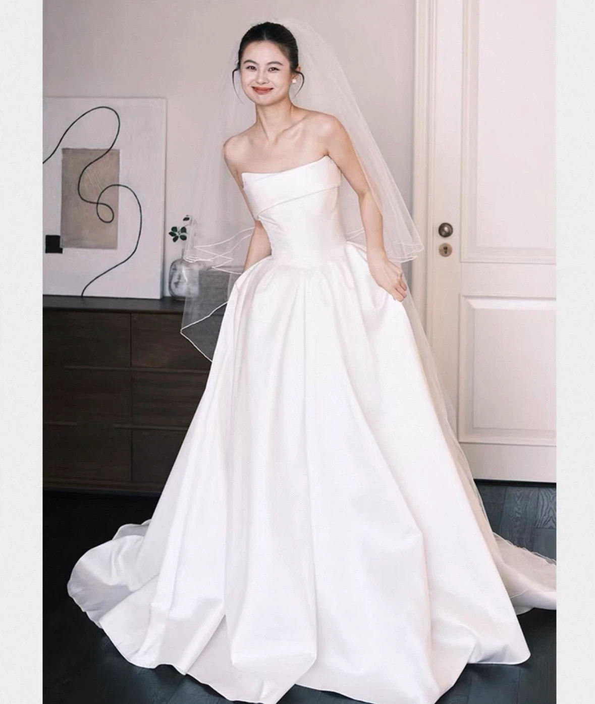 Strapless Wedding Dress (Size 6)