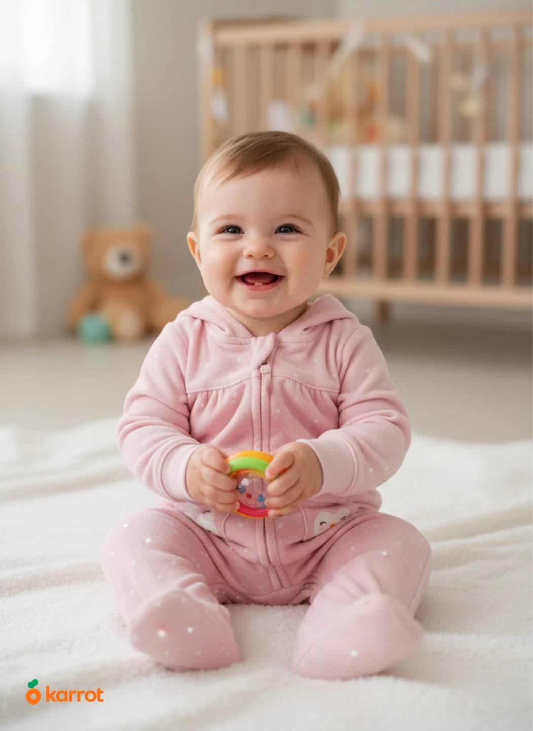 Carter's Baby Girl Pink Owl Footie Pajamas