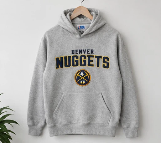 NBA Denver Nuggets Gray Hoodie Men’s Medium