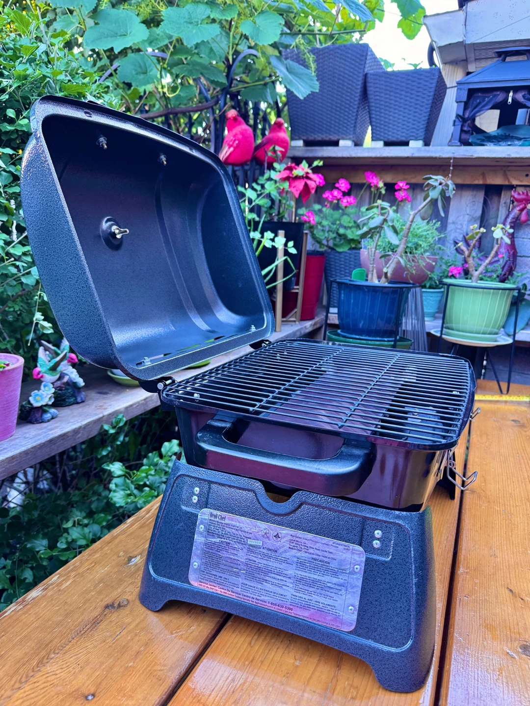 Portable Tabletop Single-Burner Propane Gas BBQ Grill - photo 4