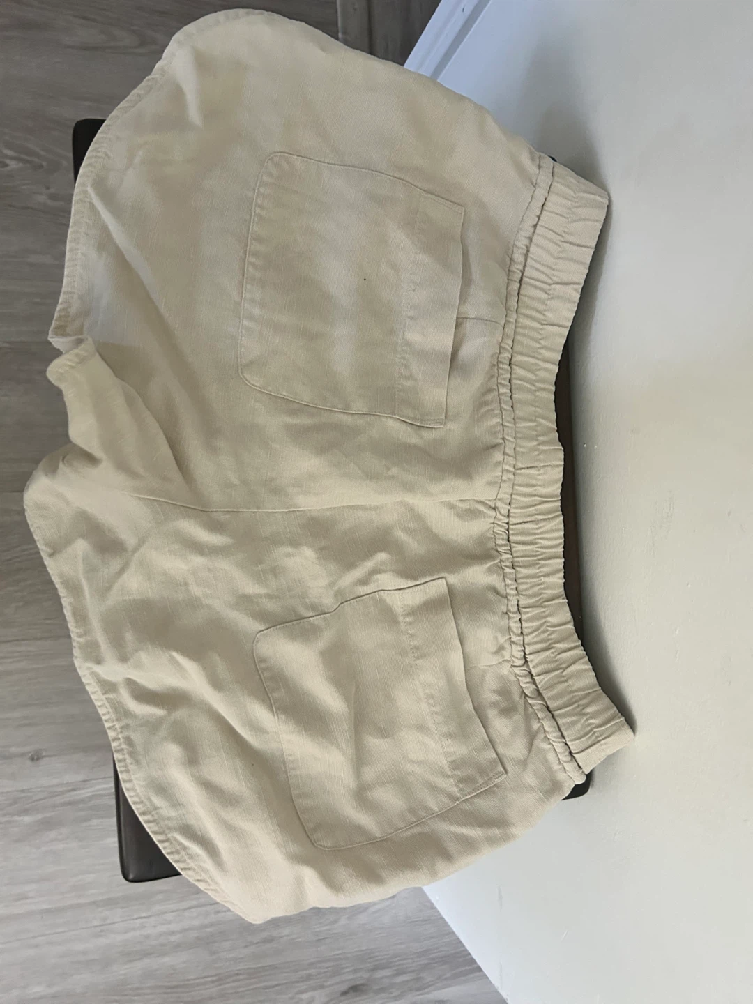 Aritzia Wilfred Free Habitus Linen Blend Beige Shorts - photo 2
