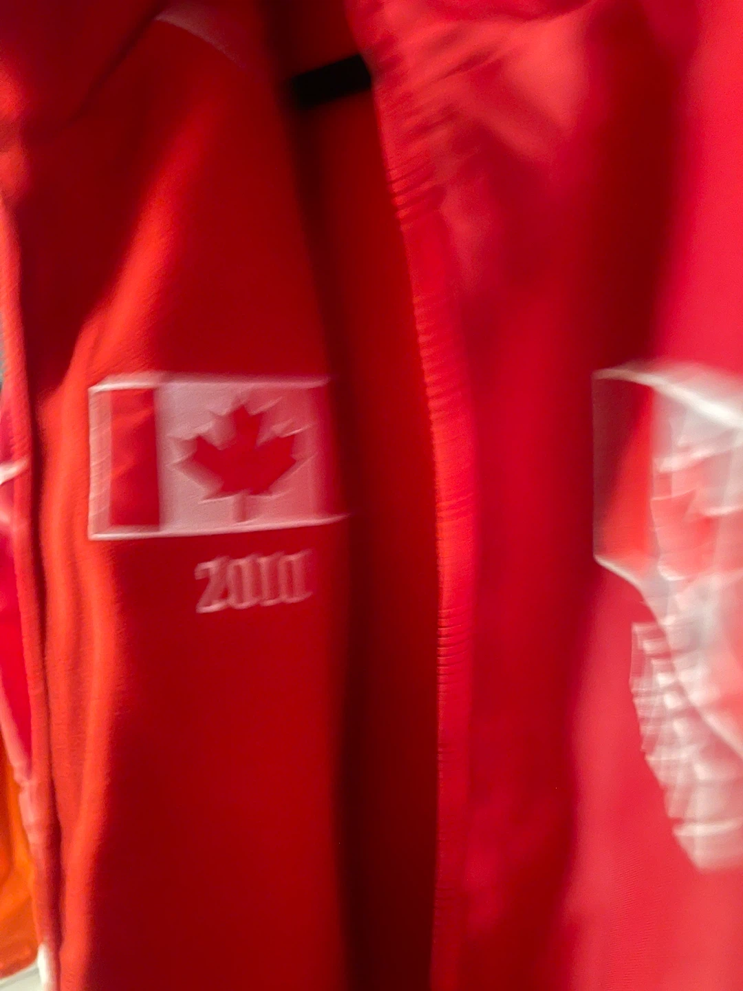 Red Canada reversible Jacket with 2010 Patch - photo 3