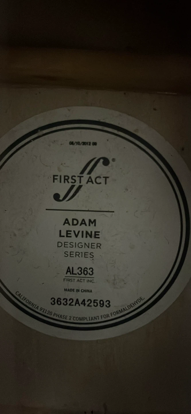 First Act Adam Levine Designer Series AL363 Acoustic Guitar - photo 2