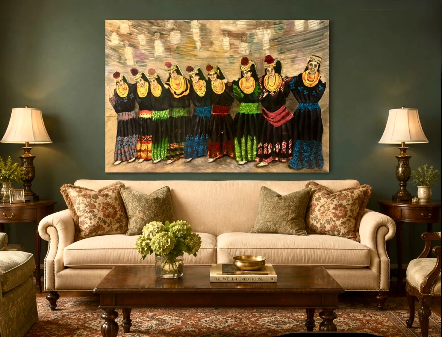 Original Painting of Kailashi Women Dancing