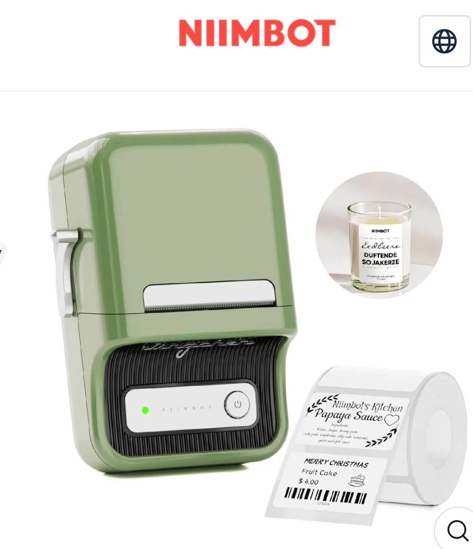 NIIMBOT Label Printer with Stickers