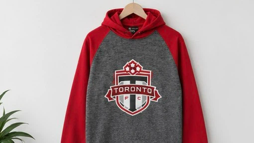 Toronto FC Red Gray Hoodie Medium