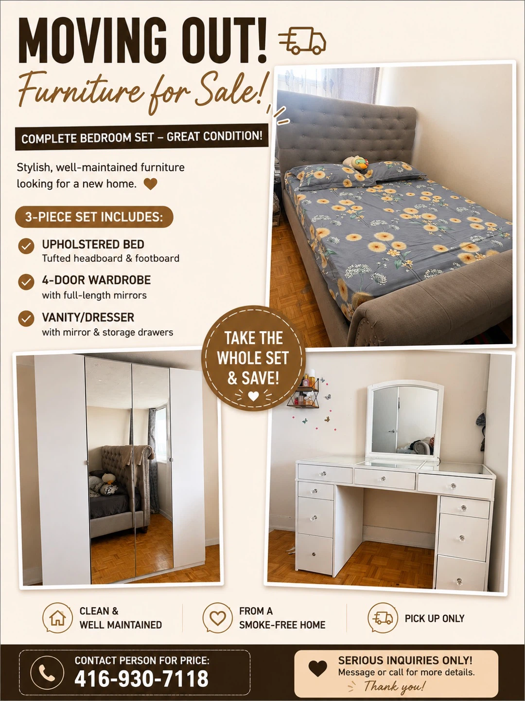 Moving Out! Furniture for Sale!