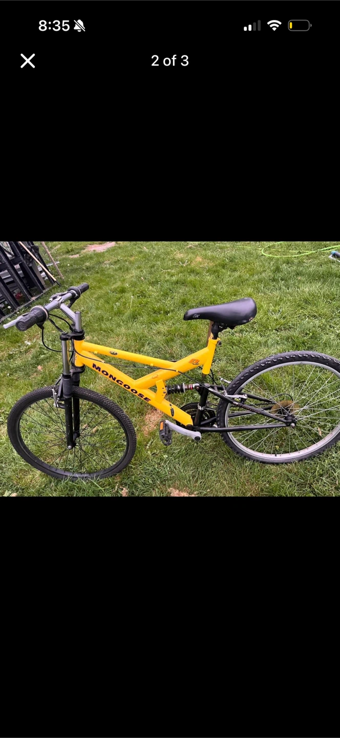 Yellow Mongoose Full Suspension Mountain Bike - photo 2