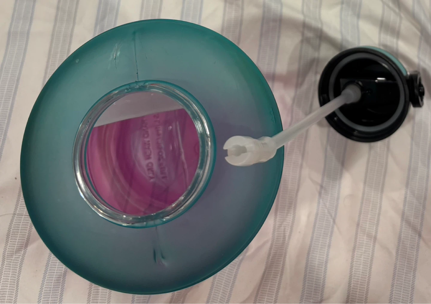 Large Motivational Water Bottle with Straw - photo 4