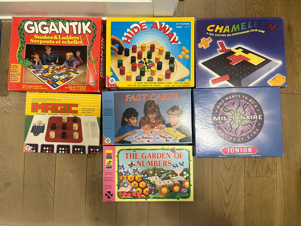 6 Vintage Board Games