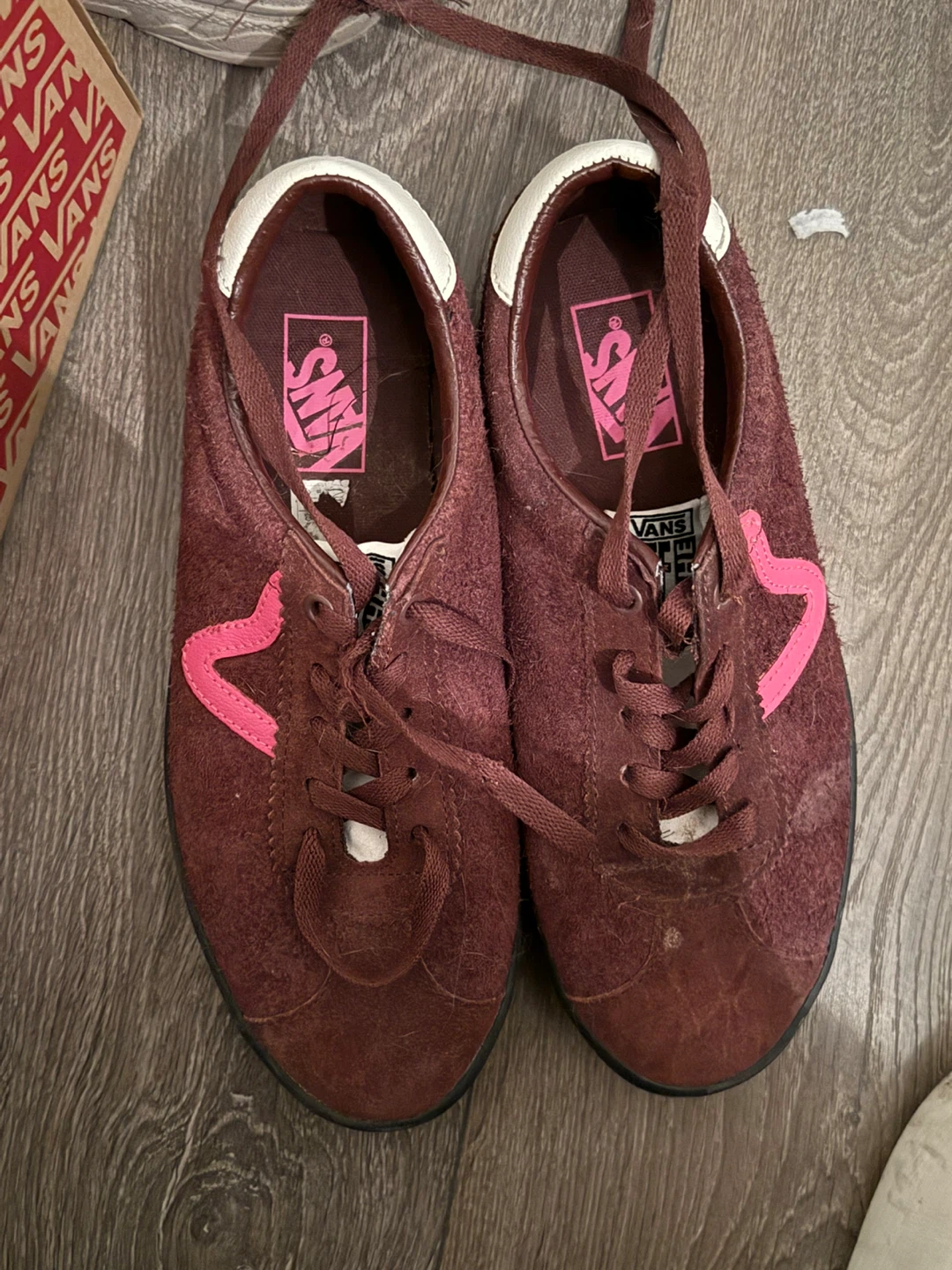 Vans Burgundy Suede Shoes - photo 2