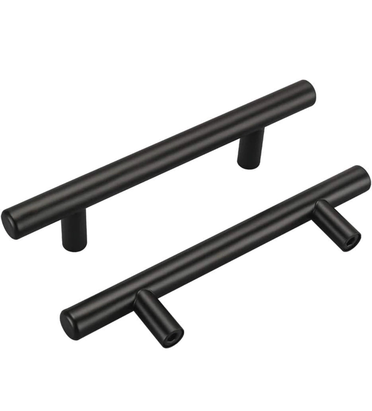Black Kitchen Cabinet Handles 3-3/4inch(96mm)