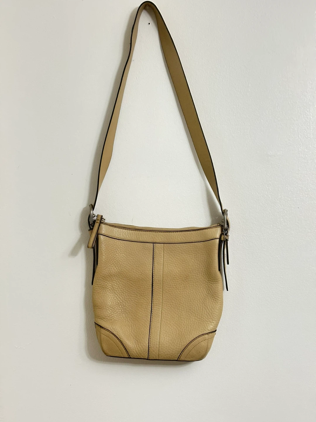 Coach Cream Leather Hobo Bag