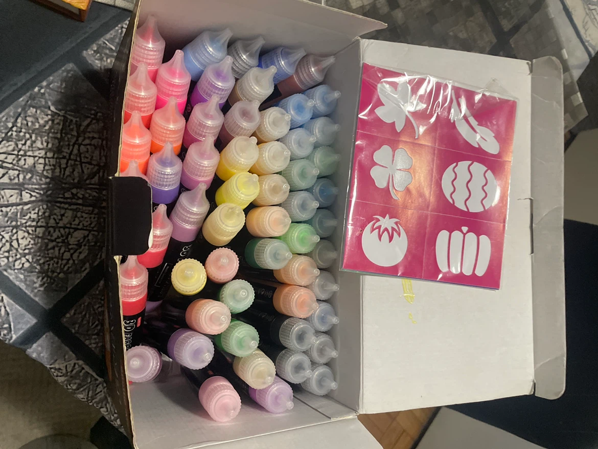 Shuttle Art 3D Fabric Paint 56 Colors - photo 2