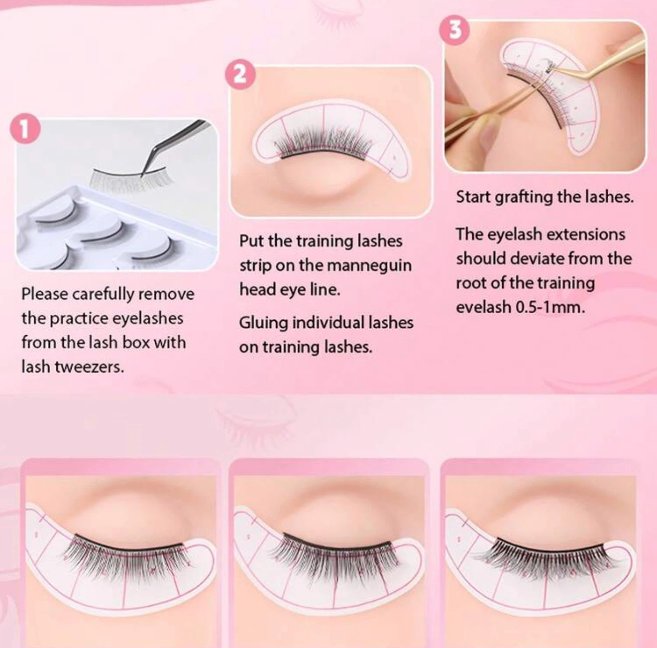 Eyelash Extension Training Mannequin Head Kit - photo 2