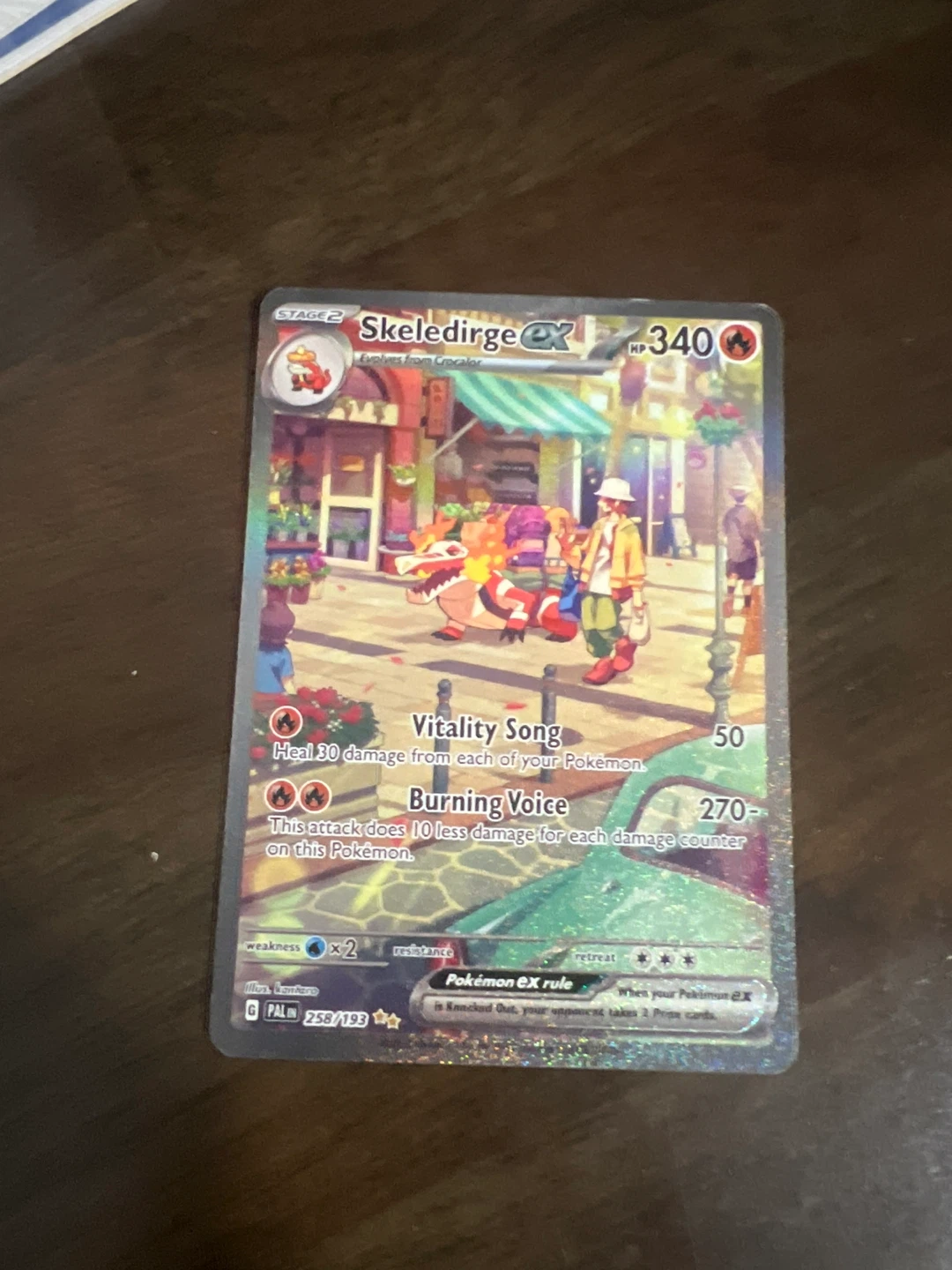 Pokémon TCG Skeledirge EX Card 258/193