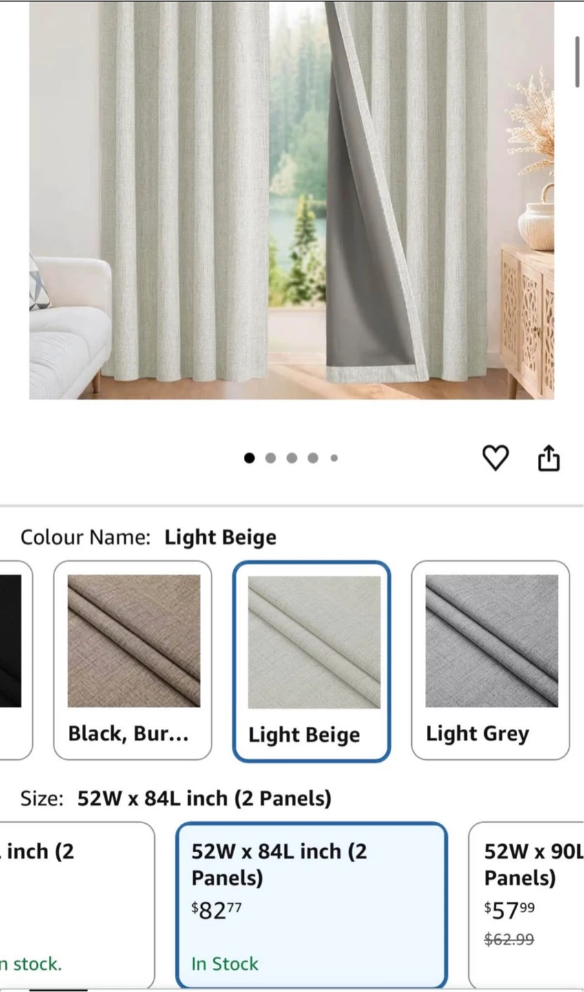 Joydeco Blackout Curtains for Bedroom - photo 2
